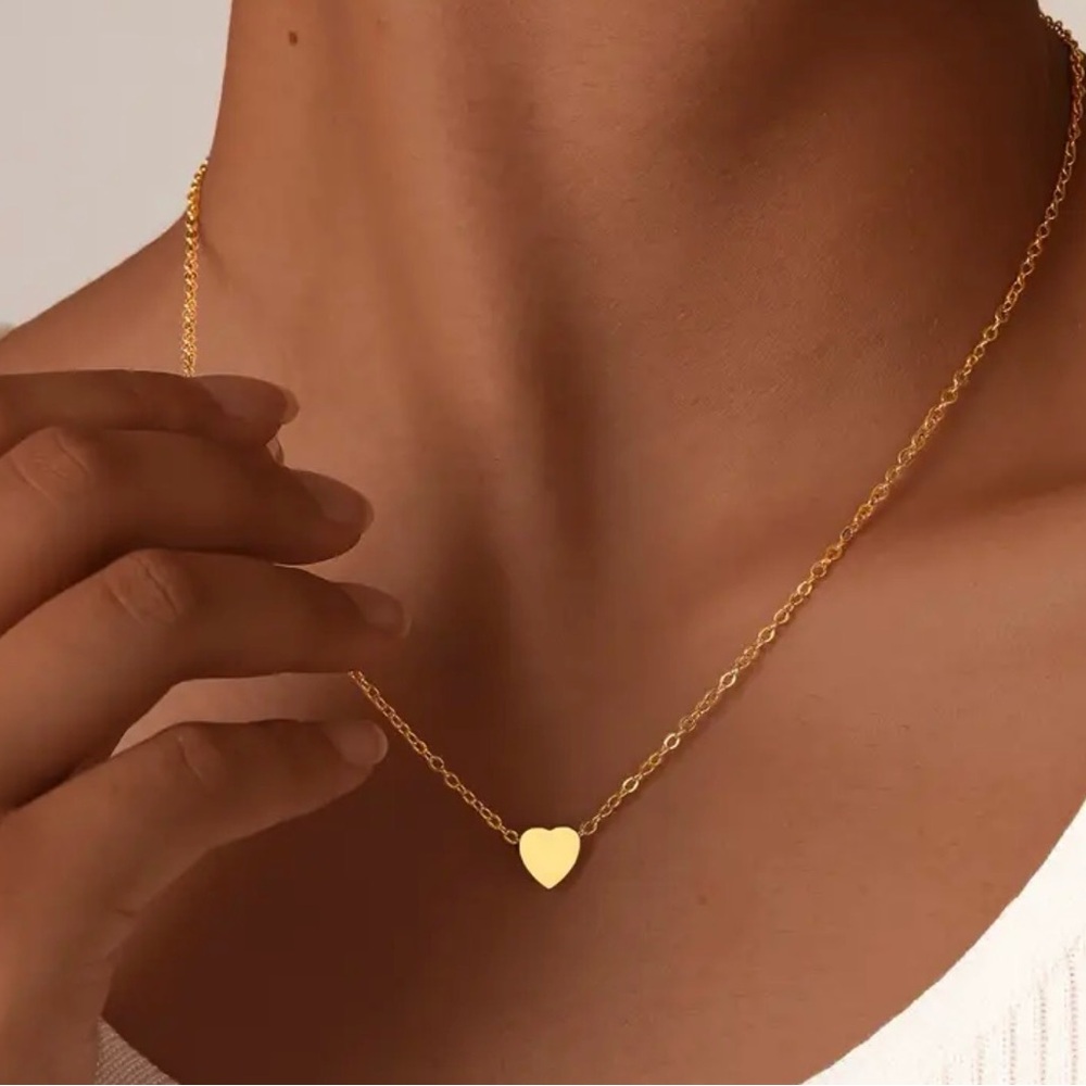 Gold heart Pendent Necklace
